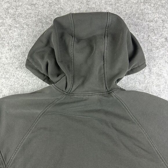 Ivy Park Cropped Hooded Sweatshirt Womens M Gray Oversized Streetwear Hoodie* - Picture 8 of 15